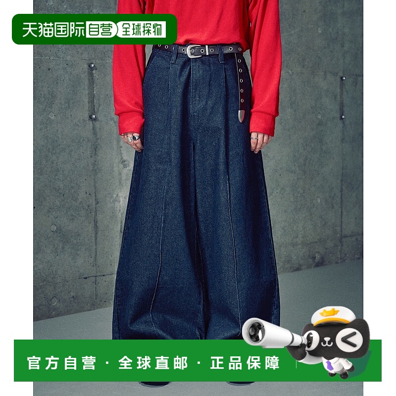 1h可退 日本直邮Casper John 男装 15oz重磅宽松牛仔裤 高腰显腿