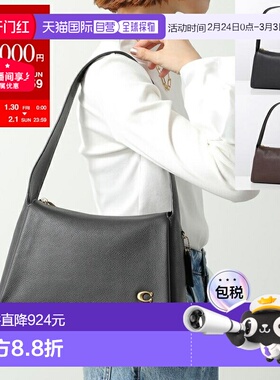 日本直邮COACH Lola 小号卵石纹皮革手提包CCC45女士带标志单肩皮