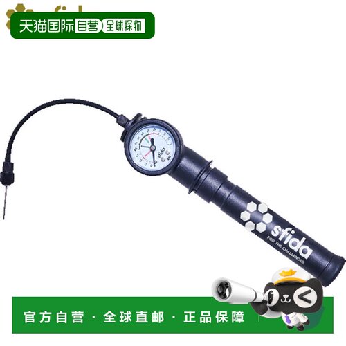 日本直邮Sfida SH22O03 足球手动气筒带压力表适用于足球和运动器