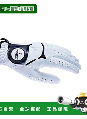 【日本直邮】TITLEIST 高爾夫手套 TG39 白色 21cm 21cm高尔夫