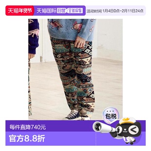 日本直邮日潮 go slow caravan 织花满版印花宽松长裤休闲裤男