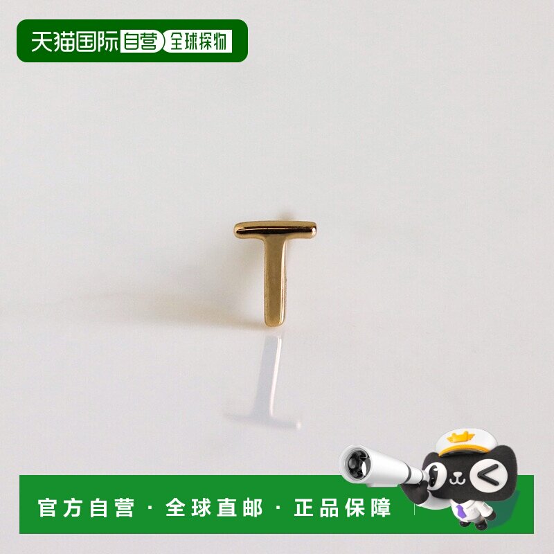 1h可退 日本直邮cui-cui 女装 K10黄金字母单只耳钉 390765配饰