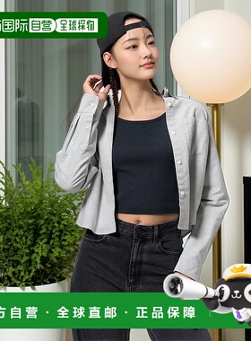 日潮跑腿GU极优 牛津短衬衫 03 GRAY WOMEN XS 352930新款女装