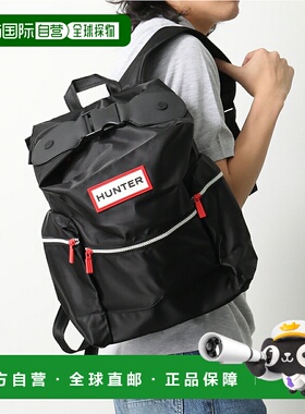 日本直邮HUNTER 原创中号顶夹背包 UBB6017ACD 男士尼龙背包包 徽