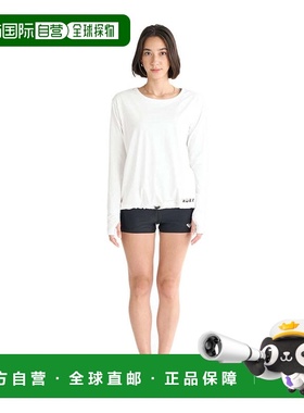 日本直邮ROXY 女士健身长袖防翻边白色3件套泳衣 25SPRSW251502WH