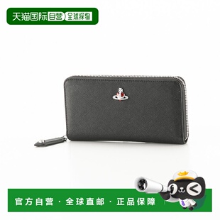 日本直邮Vivienne Westwood 长款钱包 DIAMANTE SERIES 圆形/黑色