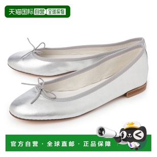 020银色 v086vem CENDRILLON 女士银色芭蕾平底鞋 日本直邮Repetto