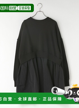 1h可退 日本直邮LOWRYS FARM 女士撞色拼接卫衣迷你连衣裙 291135