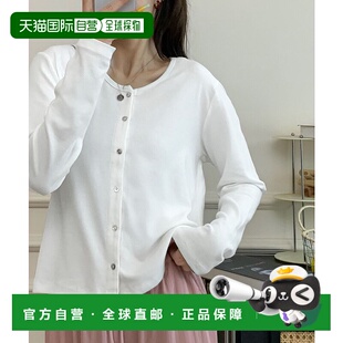 lwtoyua2515 开衫 1h可退 日本直邮LOWO女士简约圆领长袖