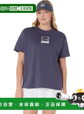 【日本直邮】亚瑟士 T恤衫 2042A384 500(靛蓝雾色)