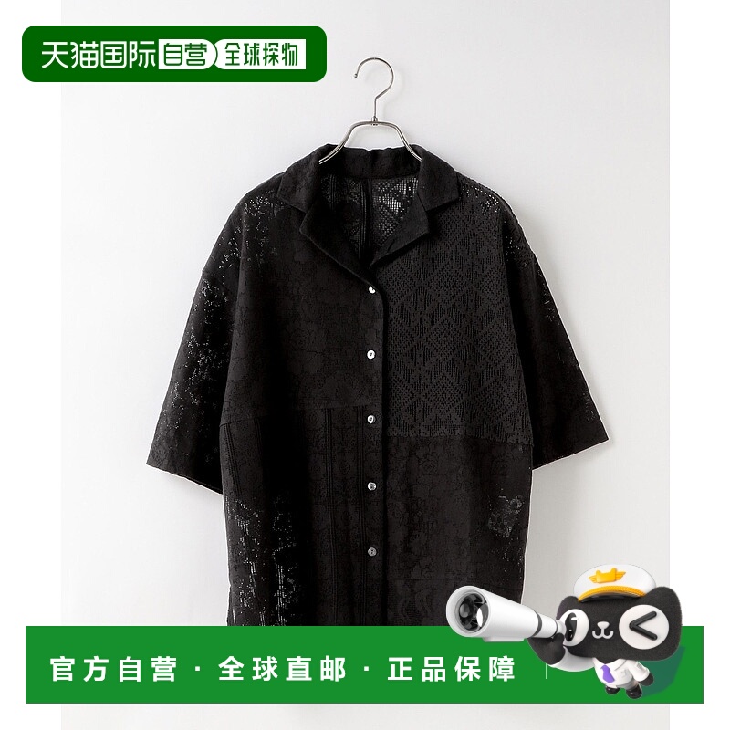 1h可退 日本直邮LOWRYS FARM女士印度风拼接蕾丝衬衫 327860