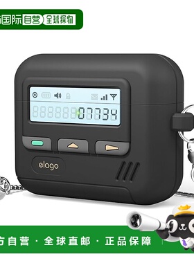 【日本直邮】elago AirPods 4 TPU防震保护套 吊绳 BP设计 黑色