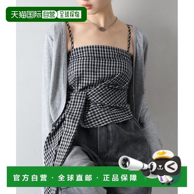 日本直邮SpRay 女士格子吊带开衫两件套 025120192561