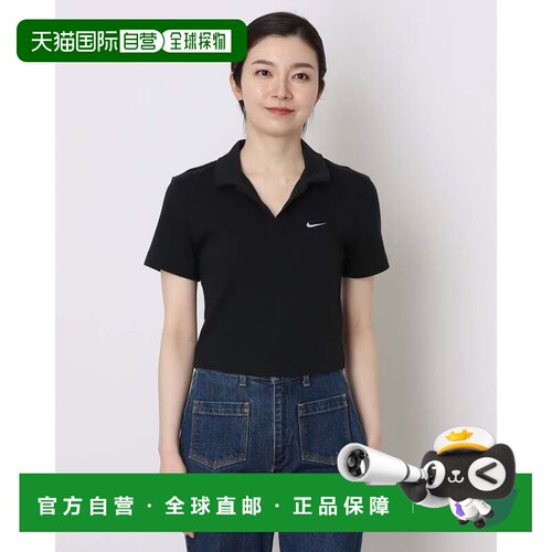 日本直邮Nike 女士短袖Polo衫 DV7885010 黑色/白色耐克