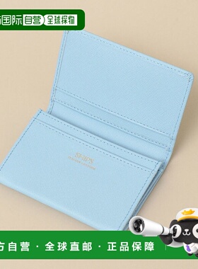1h可退 日本直邮SHIPS 男士SAFFIANO LEATHER意大利皮革卡片包 名