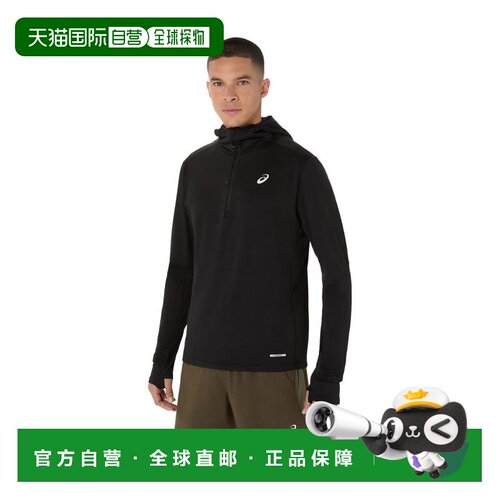 日本直邮ASICS ROAD 连帽合身印花舒适百搭卫衣 男款帽衫