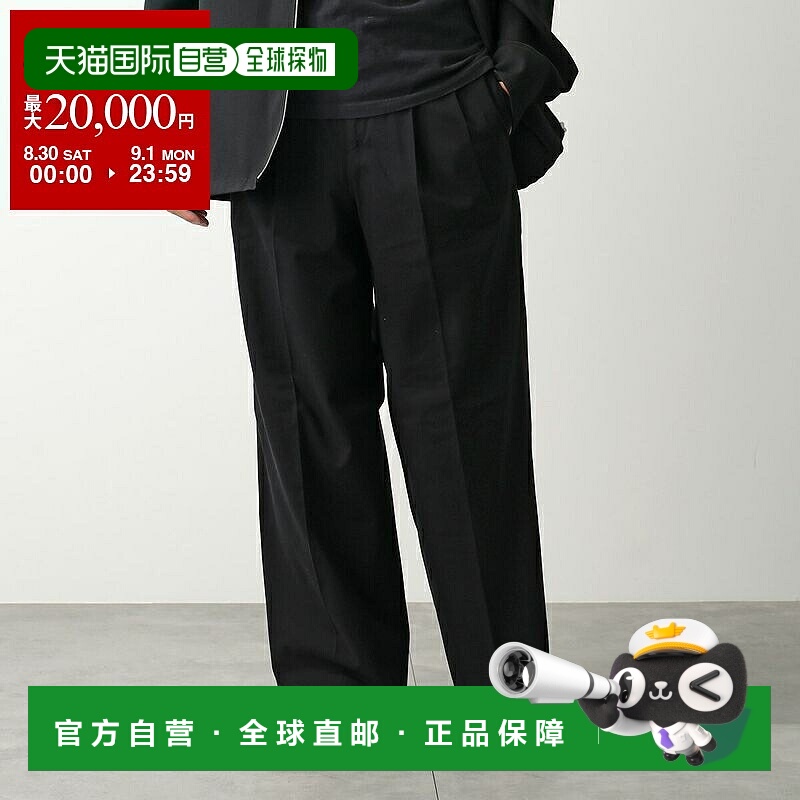 日本直邮CELINE 褶裥裤 RP05K0S91.38NO 男士棉质阔腿裤宽松直筒