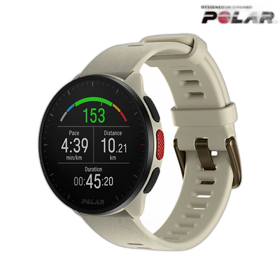 日本直邮Polar 智能手表 PACER 乳 SL 可充电石英男士女士 GPS 跑