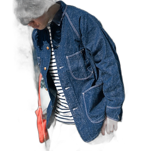 日本直邮03-6140-81 orSlow DENIM COVER ALL50年代牛仔外套