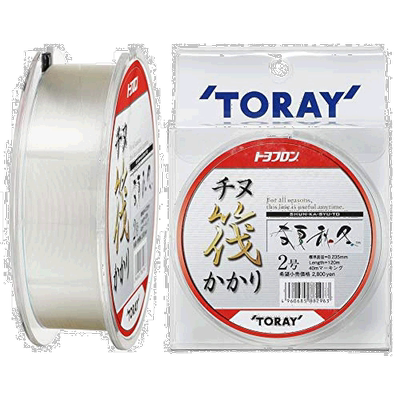 【日本直邮】Toary东丽氟碳线 Chinu船Kake 春夏秋冬120m 2号本色