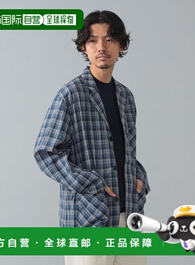 1h可退 日本直邮PENDLETON 男士格纹棉麻混纺衬衫外套 2416041296