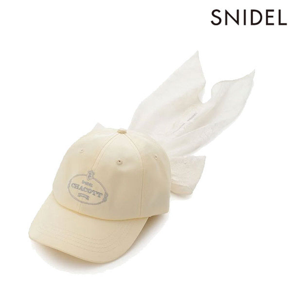 日本直邮SNIDEL 联名款缎带帽饰有刺绣和蕾丝 - 芭蕾舞风格 - swg