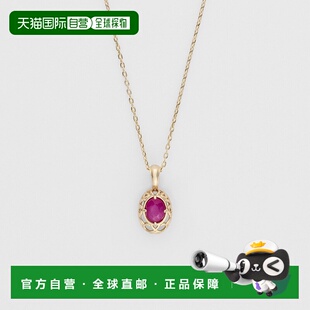 日潮直邮agete阿卡朵限定诞生石项链【7月红宝石】生日吊坠