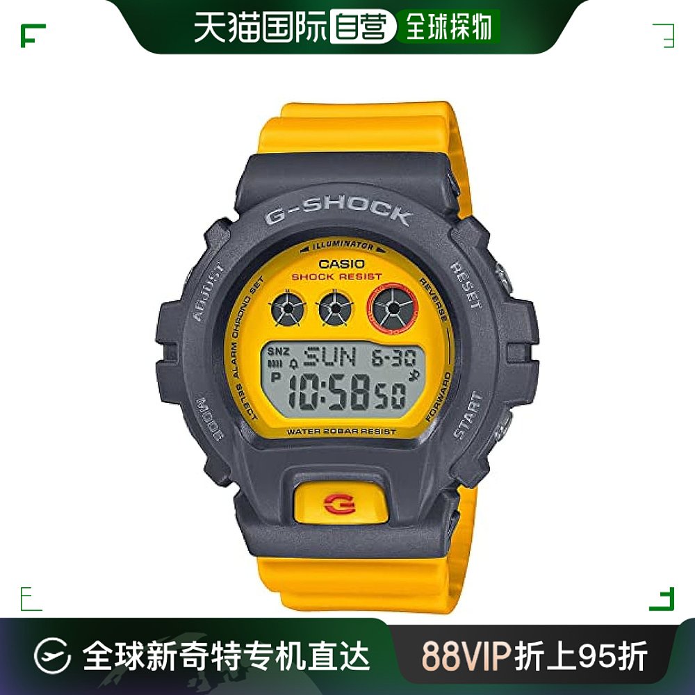 【日本直邮】G Shock卡西欧手表女式复古运动色彩款黄GMD-S6900Y-