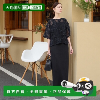 1h可退 日本直邮ROPE' PICNIC 若佩尼 女士立体花刺绣网纱上衣 20