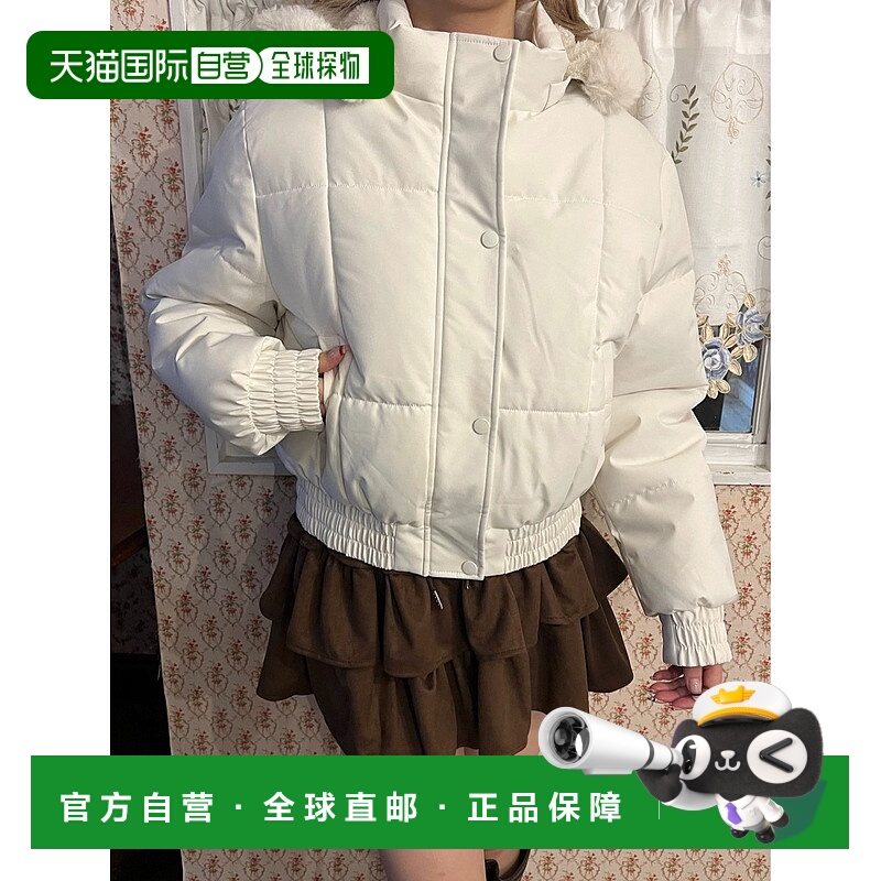 1h可退 日本直邮PHILLY 女装 2way 可拆卸毛领中棉外套 宽松保暖