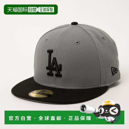 日本直邮NEW ERA 59FIFTY 棒球帽 道奇队灰黑