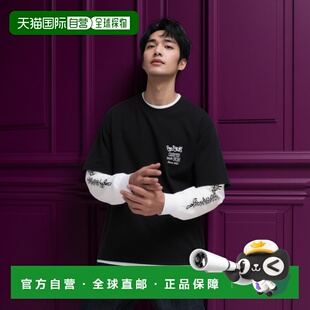 日本直邮BEN 印花分层T恤 DAVIS 宽松长袖 街头风后幅 男装 1h可退