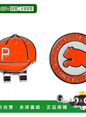 【日本直邮】彪马高尔夫标记 高尔夫 PCAT 帽夹标记 Ricky 橙色
