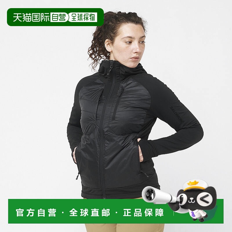 日本直邮SALOMON ELIXIR HYBRID 女士带帽保暖夹克 [elixir-hybri