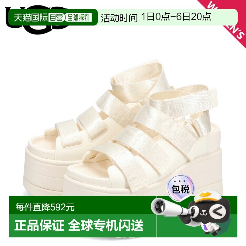日本直邮UGG 凉鞋系带凉鞋Golden Rise女款厚底W GOLDENRISE象牙1图片