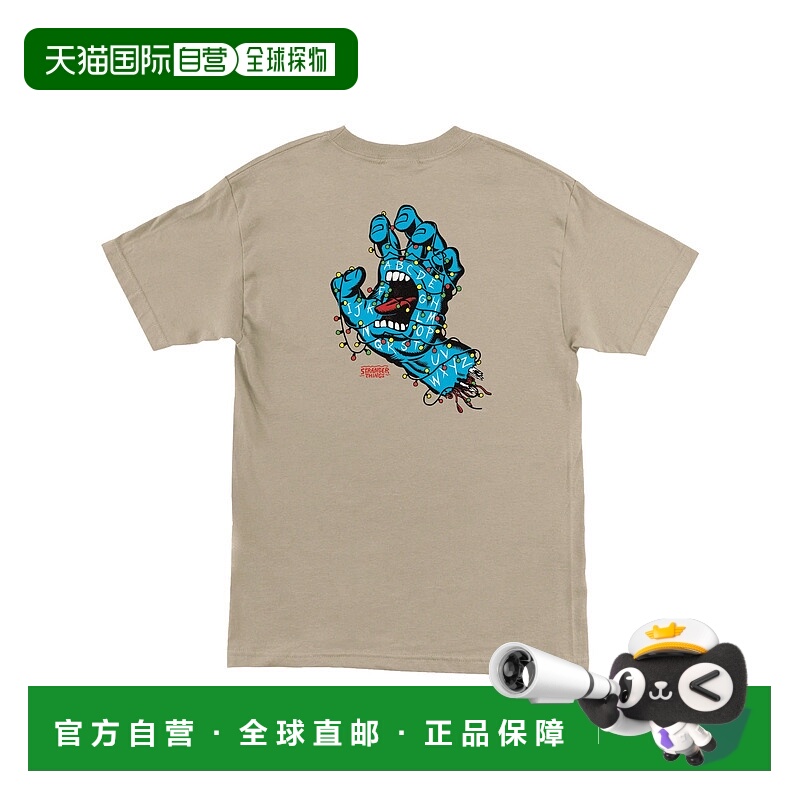 1h可退 日本直邮SANTA CRUZ男装半袖T恤 背面印花蓄光设计 联名ST