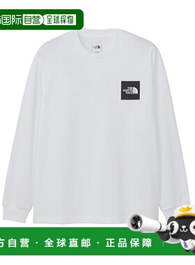 日本直邮The North Face 长袖方形徽标 T恤 (NT82534)