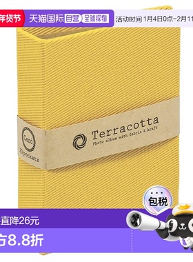 【日本直邮】Nakabayashi仲林 Terracotta插页式相册 收纳20张 黄