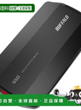 【日本直邮】Buffalo 外置硬盘 SSD SSD-PHP4U3BA/N 黑色  4TB