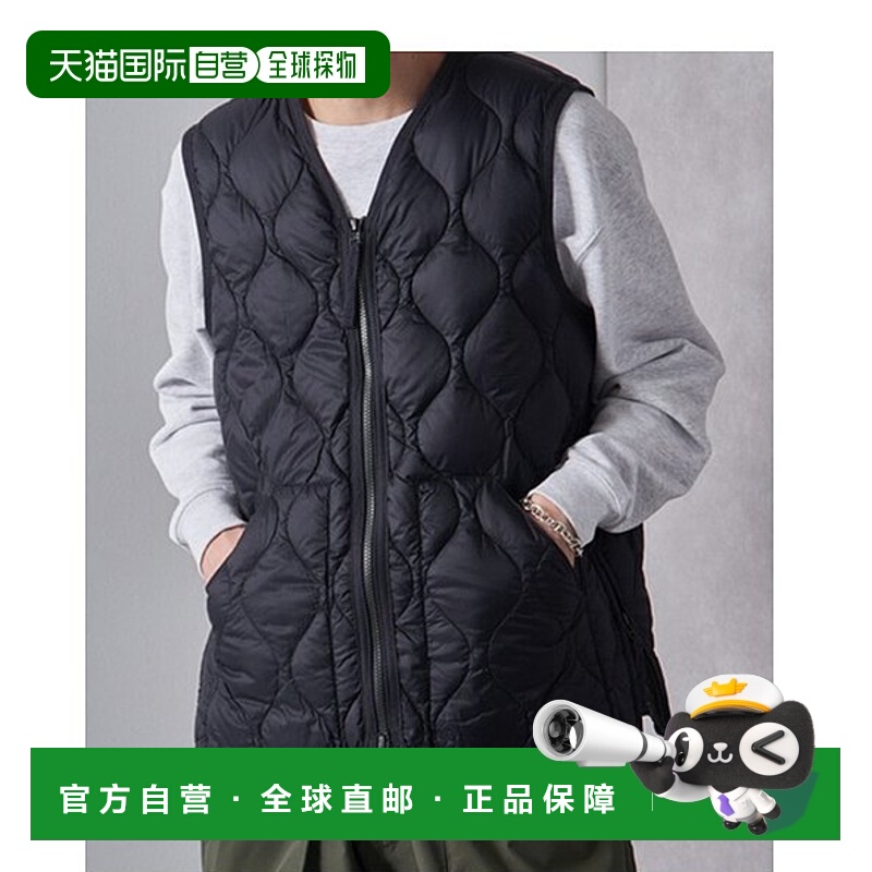 1h可退 日本直邮TAION 男女同款V领双拉链轻量羽绒马甲 114656003