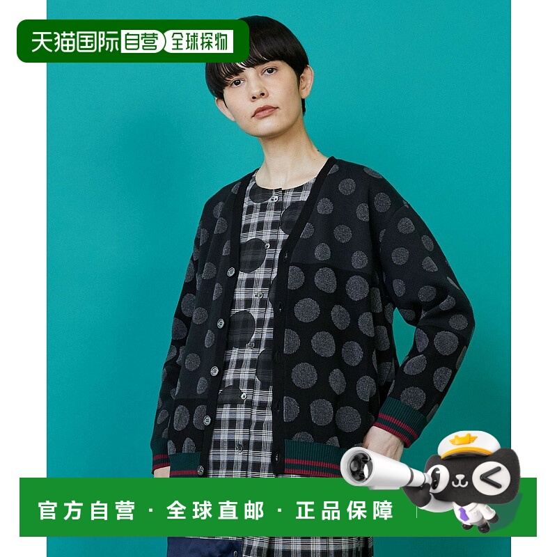 1h可退 日本直邮FRAPBOIS 男女同款 圆点针织套头衫 宽松设计双色