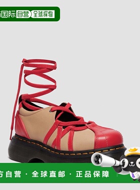1h可退 日本直邮Dr.Martens 女士 BUZZ 圆头厚底绑带芭蕾鞋 41611