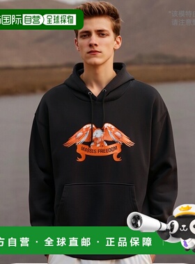 1h可退 日本直邮MASSES 男士休闲印花连帽卫衣 24BSWEATHOODEDFW