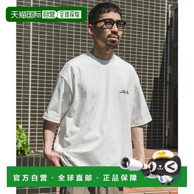 1h可退 日本直邮OUTDOOR EXCHANGE男士短袖刺绣T恤简约百搭款 DRA