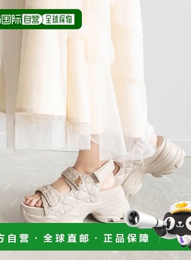 日本直邮RANDA 单字图案拼接绗缝运动厚底凉鞋 RA041BW14651