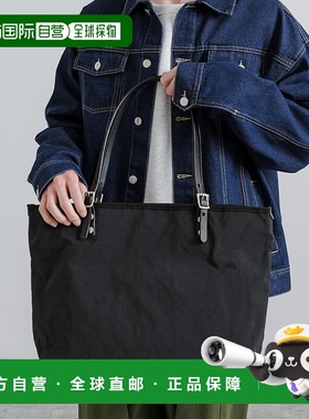 日本直邮Rocky Monroe 尼龙牛革栃木皮革手提包 简约纯色休闲款