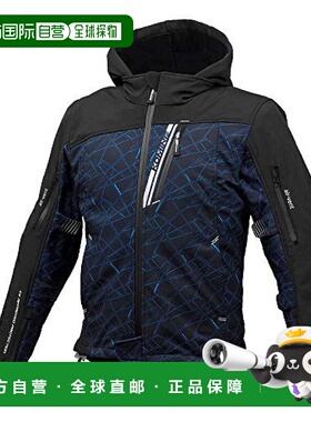 KOMINE摩托车服饰保护防护夹克蓝色/黑M秋冬CE标准2级外套防风