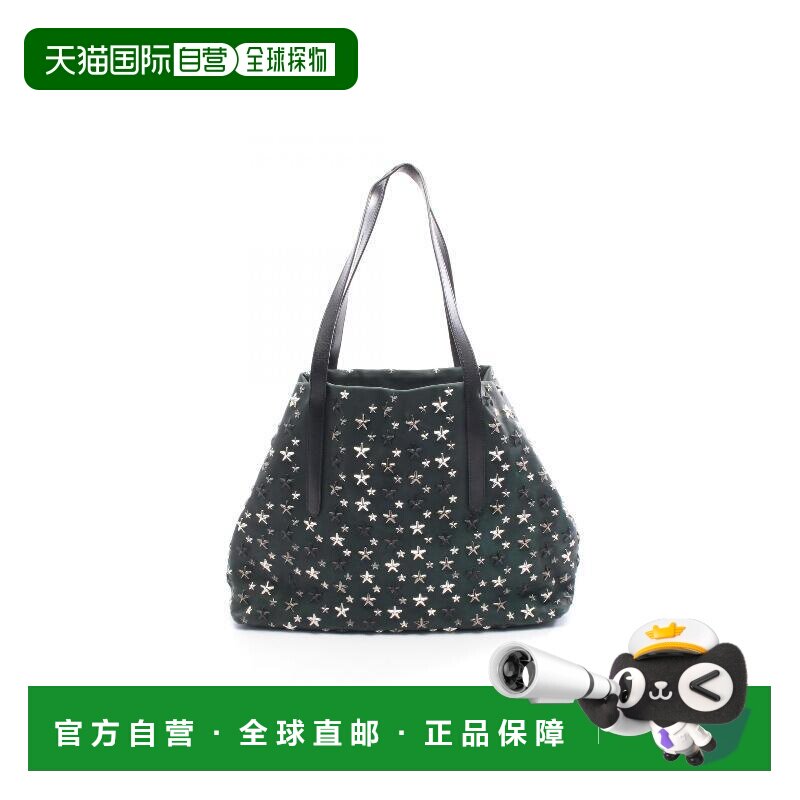 日本直邮中古Jimmy Choo吉米周女包B级9新studs铆钉牛皮托特包绿