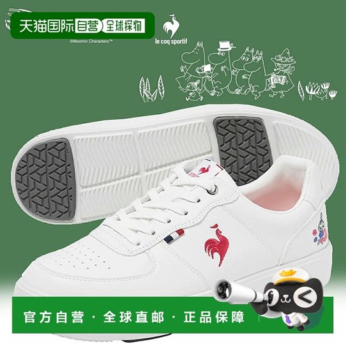 日本直邮Le Coq Sportif 运动鞋 LCS NIMES MOOMIN 白色/红色 lu6
