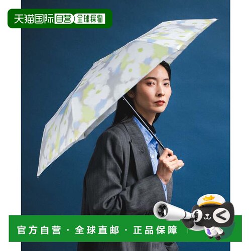 日本直邮Wpc. 花朵图案迷你晴雨两用伞 折叠伞 女士 通勤 上学 时